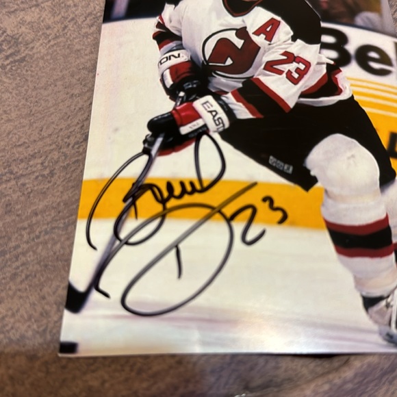 Bruce Driver Autographed postcard featuring career stats. NJ Devils #23. - Picture 2 of 3